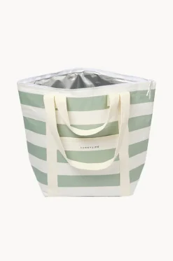 Stripe Light Cooler Tote