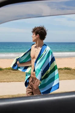 Stripe Summer Microfibre Towel