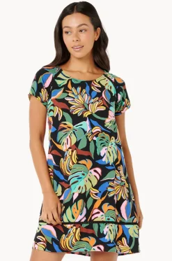 Sunset Luau Shift Dress