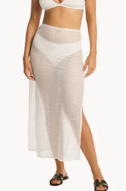 Surf Mesh Long Skirt