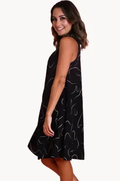 Swirl Lombok Pleat Dress