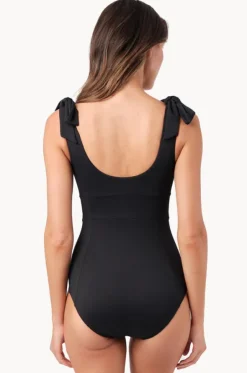 Textured Classic Square Neck One Piece