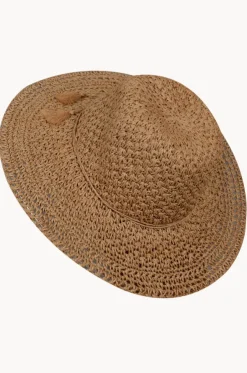 Textured Weave Wide Brim Hat