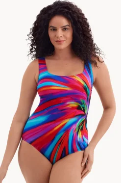 Tidal Swoon Panel Scoop Neck Tank One Piece