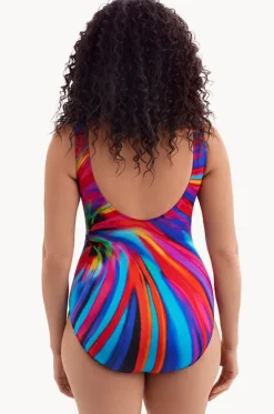 Tidal Swoon Panel Scoop Neck Tank One Piece