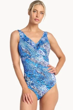 Tigeress DD/E Cup Mesh Frill One Piece