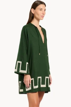 Tirari Nights Embroidered Mini Kaftan