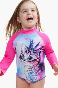 Toddler Girls Digital Printed Long Sleeve Suntop