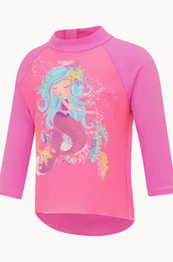Toddler Girls Mermaid Digital Printed Suntop