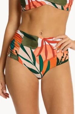 Tropaluxe Gathered High Waist Pant