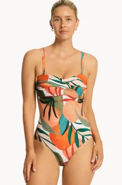 Tropaluxe Twist Bandeau One Piece