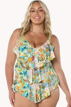 Tropicana Tiered Frill Tankini Separate