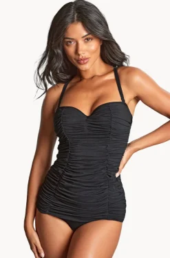 Tulle Marilyn F Cup Twist Bandeau One Piece