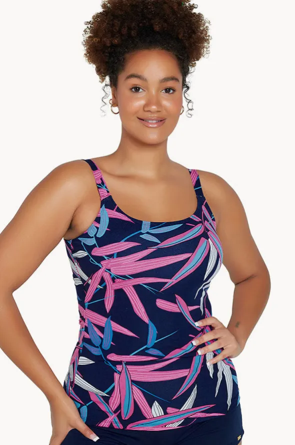 Vintage Palms Scoop Neck Tankini Separate