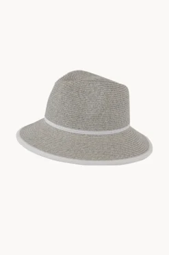 White Band Down Brim Hat