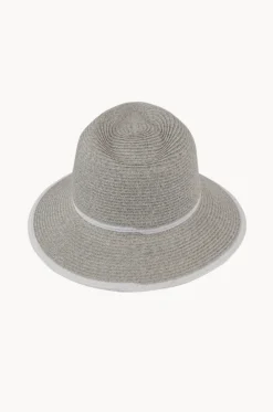 White Band Down Brim Hat