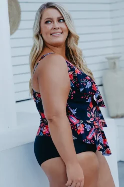 Wild Berries Tiered Tankini Separate